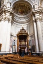 Interior of Berlin cathedral Berliner Dom Royalty Free Stock Photo