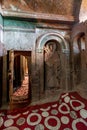 Bet-Mikael rock-hewn church, Interior of Orthodox monolith rock-cut church. Lalibela, Ethiopia