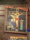 Interior of the biggest church of Medhane Alem, Lalibela, Ethiopia