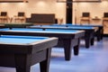 Interior of billiard club, tables and Royalty Free Stock Photo
