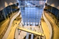 Interior of the Black Diamond, Copenhagen Royal Library. Denmark. February 2020 Royalty Free Stock Photo