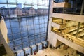 Interior of the Black Diamond, Copenhagen Royal Library. Denmark. February 2020 Royalty Free Stock Photo