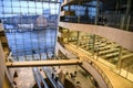 Interior of the Black Diamond, Copenhagen Royal Library. Denmark. February 2020 Royalty Free Stock Photo