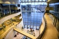 Interior of the Black Diamond, Copenhagen Royal Library. Denmark. February 2020 Royalty Free Stock Photo