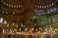 Blue mosque interior, istanbul, turket, 2017 Royalty Free Stock Photo