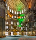 Interior of the Blue Mosque Royalty Free Stock Photo