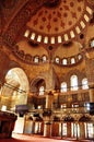 Interior of Blue Mosque in Istanbul Royalty Free Stock Photo