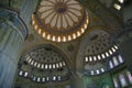 Religious Blue Mosque Interior in Istanbul, Turkey