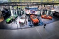 Interior of BMW Welt exhibition - Munich, Germany Royalty Free Stock Photo