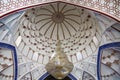 Interior of Bolo-Hauz mosque in Bukhara, built in 1712, dome