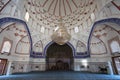 Interior of Bolo-Hauz mosque in Bukhara, built in 1712. Interior