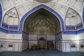 Interior of Bolo-Hauz mosque in Bukhara, built in 1712. Interior.