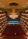 Interior of the Bolshoi Theatre in Moscow.