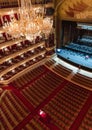 Interior of the Bolshoi Theatre in Moscow.