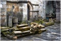 Interior of Braga Cathedral. Portugal. Royalty Free Stock Photo