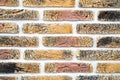 Interior brick wall tint bleached vintage style abstract background texture