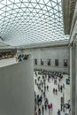 Interior of the British Museum with the glazed canopy Royalty Free Stock Photo