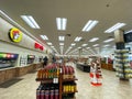 The interior of a Buc ees gas station, fast food restaurant, and convenience store