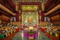 Interior of the Buddha Tooth Relic Temple