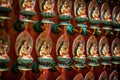 Interior of the Buddha Tooth Relic Temple in Singapore Royalty Free Stock Photo