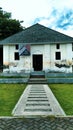 The interior of the building from the Dutch colonial heritage house in the Oranje Fort area, Ternate City, Indonesia