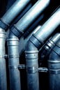 Interior building pipes Royalty Free Stock Photo