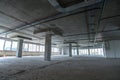 Interior of the building under construction