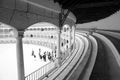 Interior of the bullfight-arena in Ronda, Spain.