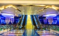 Interior of BurJuman metro station in Dubai, UAE Royalty Free Stock Photo