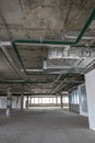 Interior of business center under construction Royalty Free Stock Photo