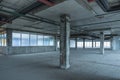 Interior of business center under construction Royalty Free Stock Photo