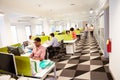 Interior Of Busy Modern Design Office Royalty Free Stock Photo