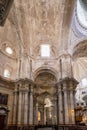 Interior of Cadiz Cathedral, Catedral de Santa Cruz de Cadiz, Spain Royalty Free Stock Photo