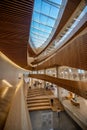 Interior of Calgary`s Central Branch of the Calgary Public Library