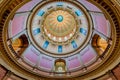 Interior capitol dome Royalty Free Stock Photo