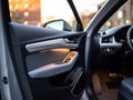 The interior of a car with the door open Royalty Free Stock Photo