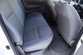 The interior of the car Toyota Hilux pickup with a view of the rear seats after cleaning before sale on parking