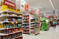 Interior of a Carrefour Hypermarket Royalty Free Stock Photo