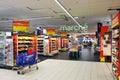 Interior of a Carrefour Hypermarket Royalty Free Stock Photo