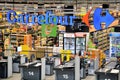 The interior of Carrefour supermarket Royalty Free Stock Photo