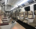 Interior carriage of the newly constructed underground in Doha