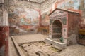 Interior of Casa della Fontana Piccola, Pompeii, Italy