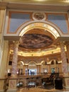 Interior and casino of the Venetian, a luxury hotel in Macau Royalty Free Stock Photo