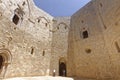 Apulia, italy: historic and famous Castel del Monte Royalty Free Stock Photo