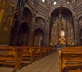 Interior of catalan church sanctuary Royalty Free Stock Photo