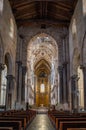 Interior of the Cathedral-Basilica of Cefalu, Sicily, Italy Royalty Free Stock Photo