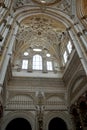 Interior of the Cathedral of Cordoba in Andalusia (Spain)