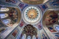 Interior of Cathedral in honor of the Icon of the Mother of God. Town of Sviyazhsk, Republic of Tatarstan, Russia Royalty Free Stock Photo