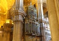 Interior Cathedral of Malaga--is a Renaissance church in the city of Malaga, Andalusia, southern Spain