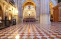 Interior Cathedral of Malaga--is a Renaissance church in the city of Malaga, Andalusia, southern Spain